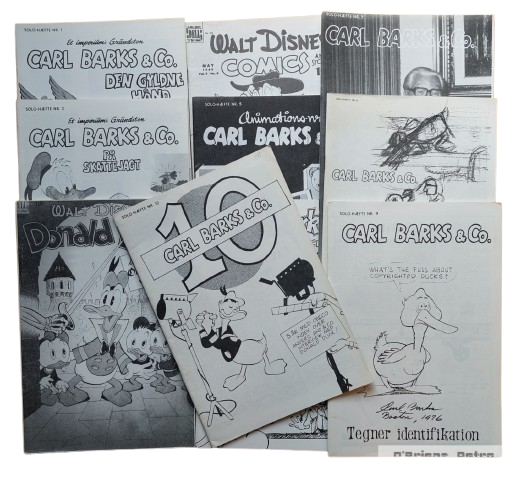Solo-Hæfte - Nr. 1 til 10 - Carl Barks & Co - 1970-tallet - Fanzines