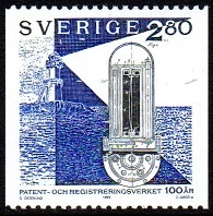 Sverige Afa: 1663 - Patent- og registreringskontoret 100 år **