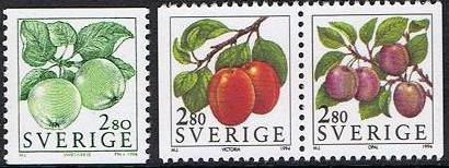 Sverige Afa: 1731-33 - Frukter **