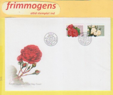 Roser,  Norge FDC NK 1490-91 (48947)