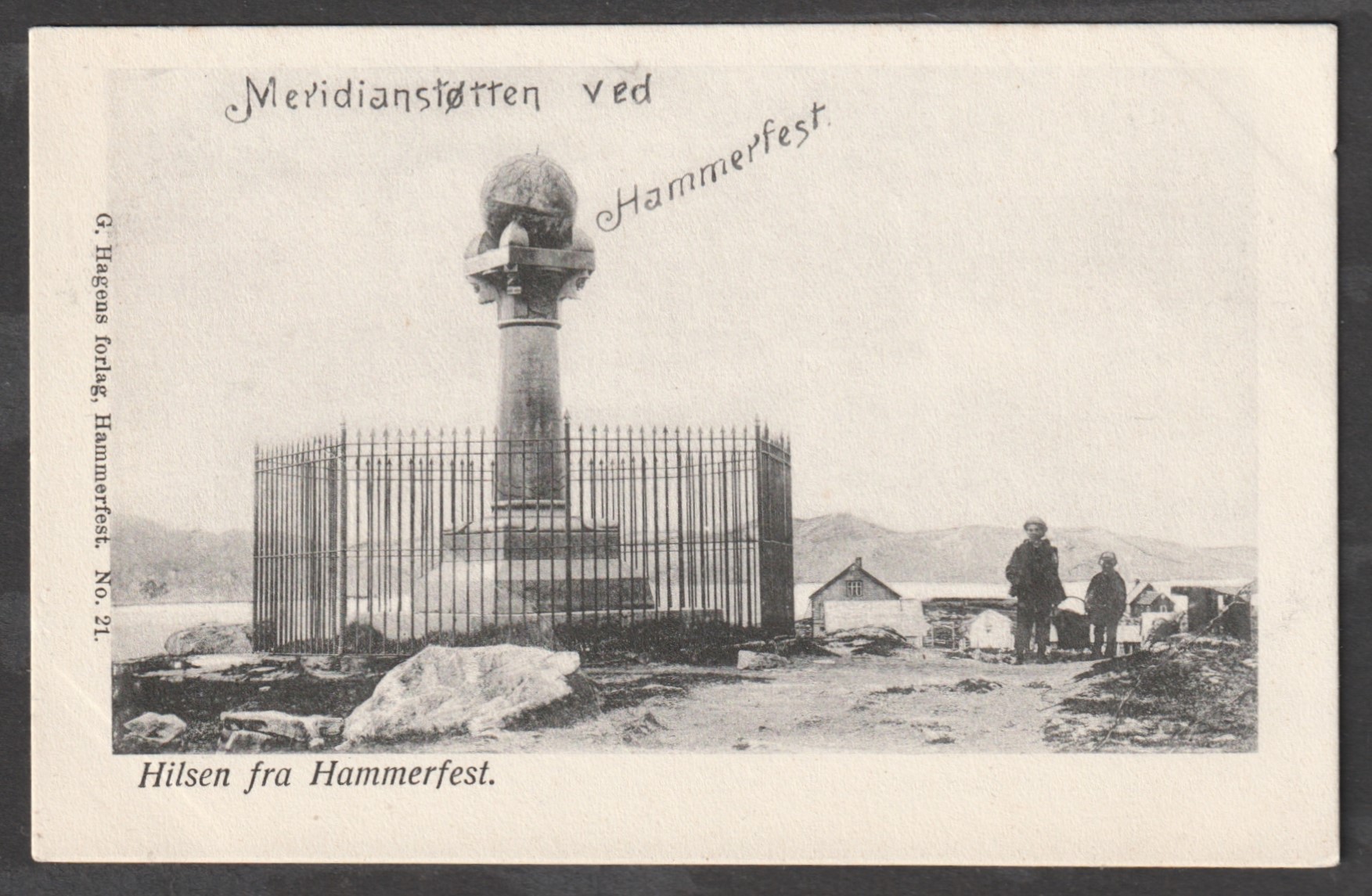 Meridianstøtten. Hammerfest. G. Hagen 21