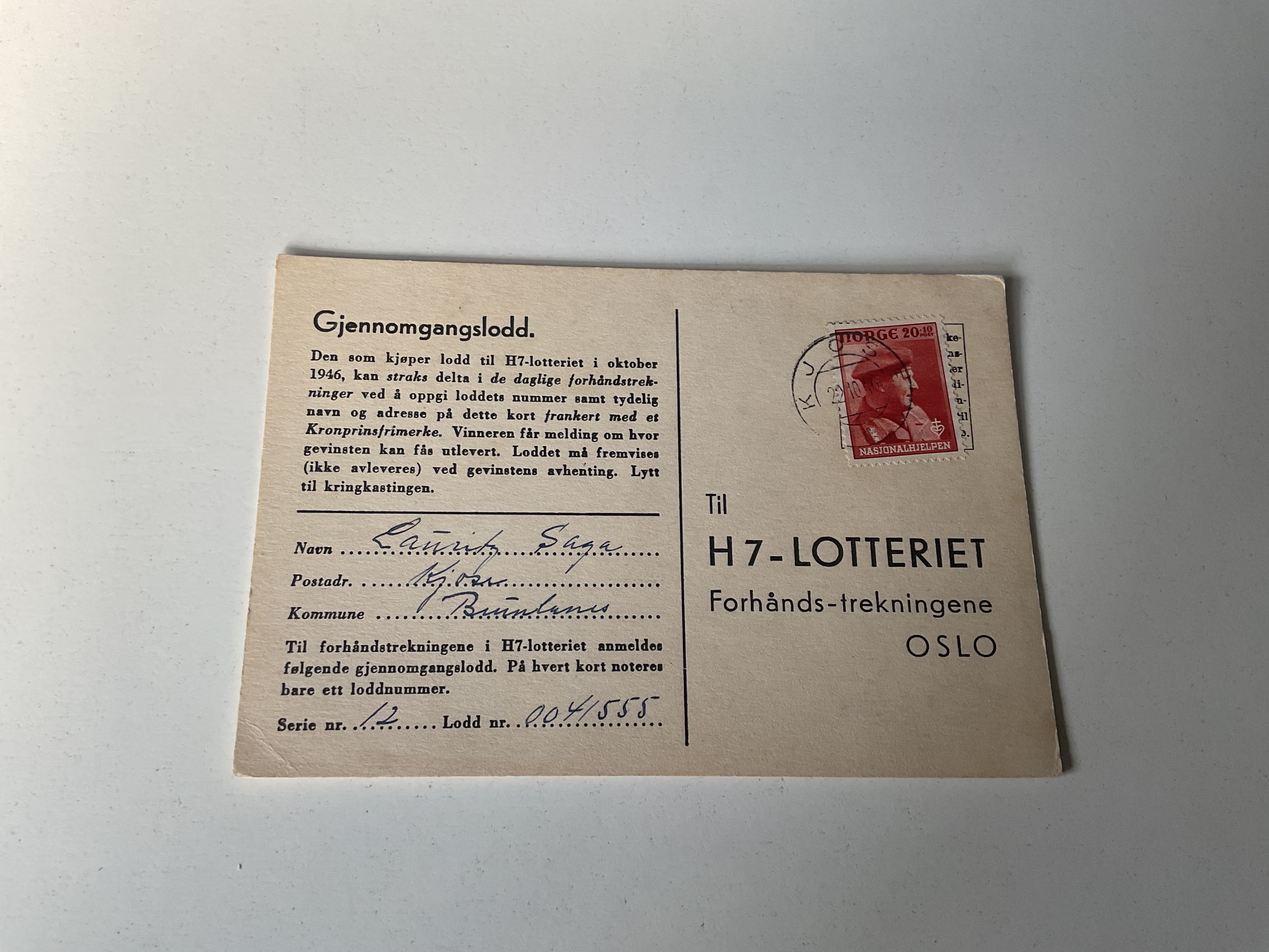H 7 lotteri.