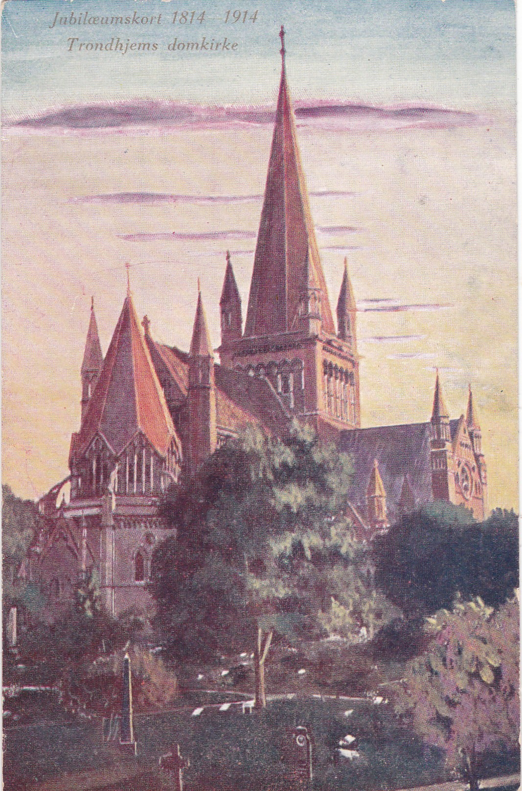 Jubileumskort 1814-1914, Trondhjems domkirke