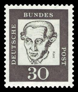 BRD 1961. Michel # 354y. Viktige tyskere. 30 pf. Fluoriserende papir. Postfriskt merke