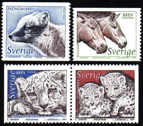 Sverige Afa: 1916-19 - Nordisk dyr II **