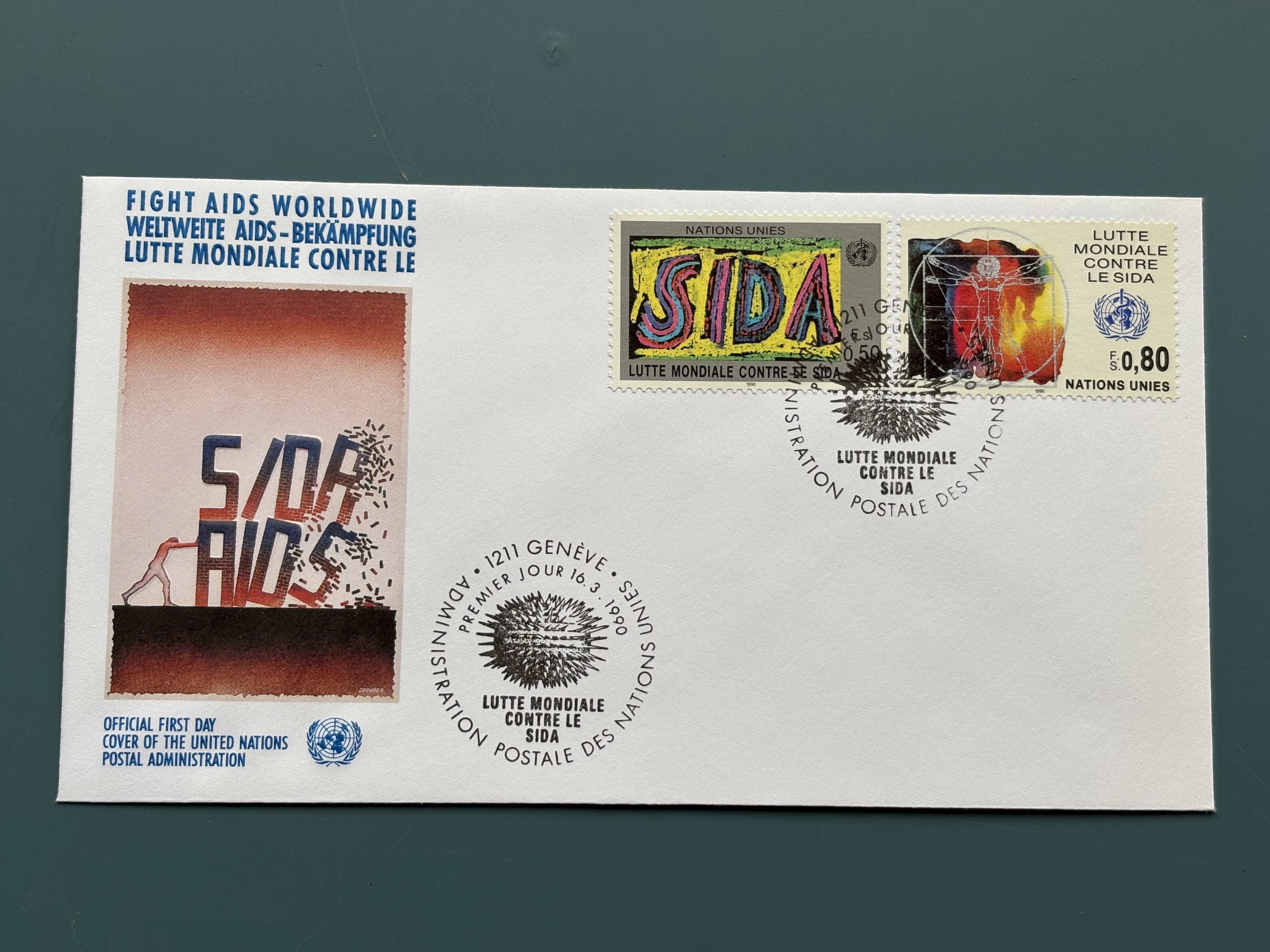 FDC - United Nations Postal Administration