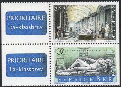 Sverige Afa: 1945-46 - Gustav III - antikkmuseum **