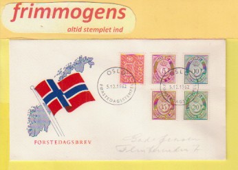 Bruksmerker, Norge FDC NK 513-16 + 22 (48955)