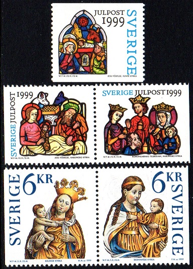 Sverig Afa: 2075-79 - Julefrimerker 1999 **