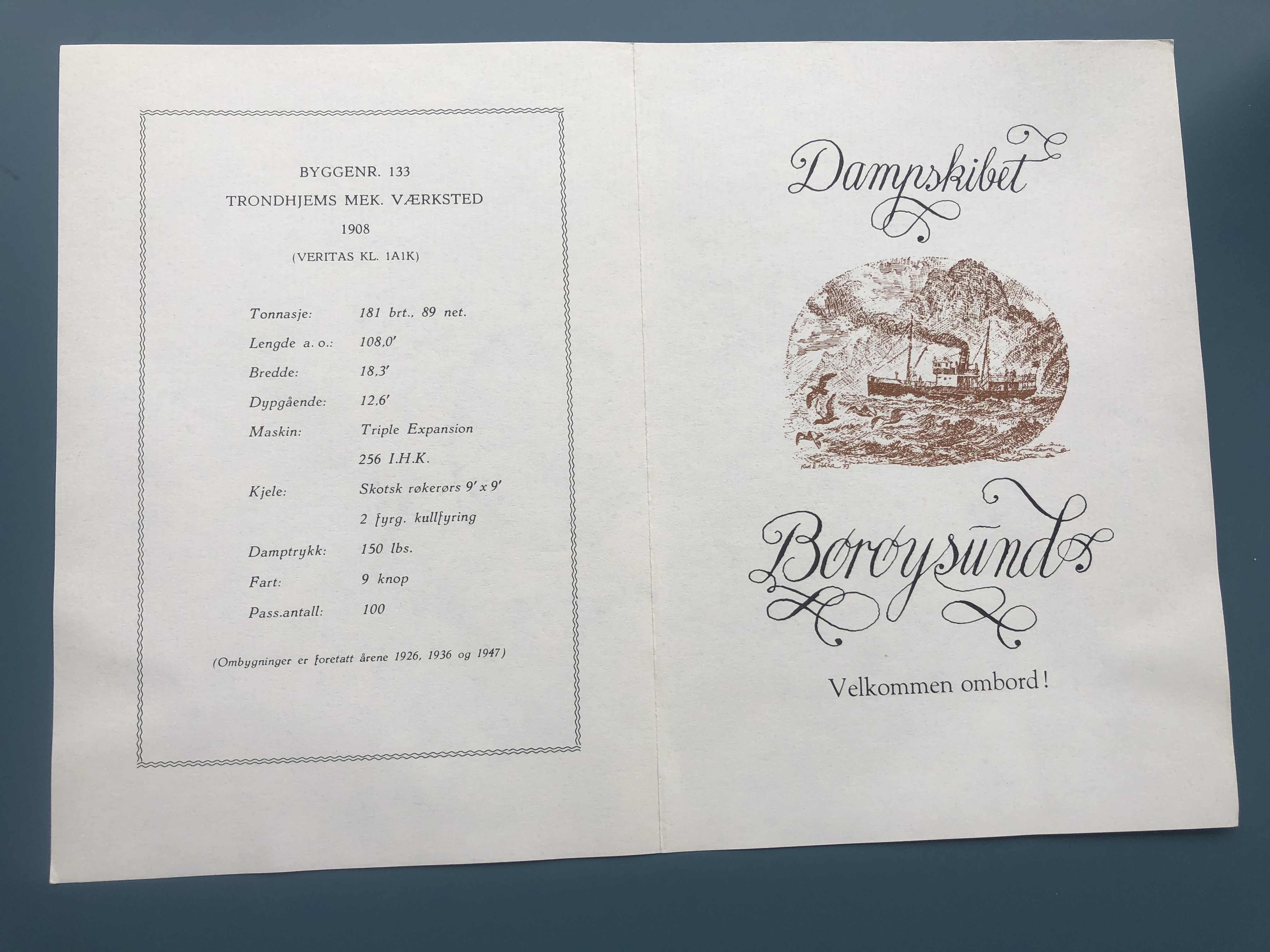 Dampskibet Børøysund - Velkommen ombord