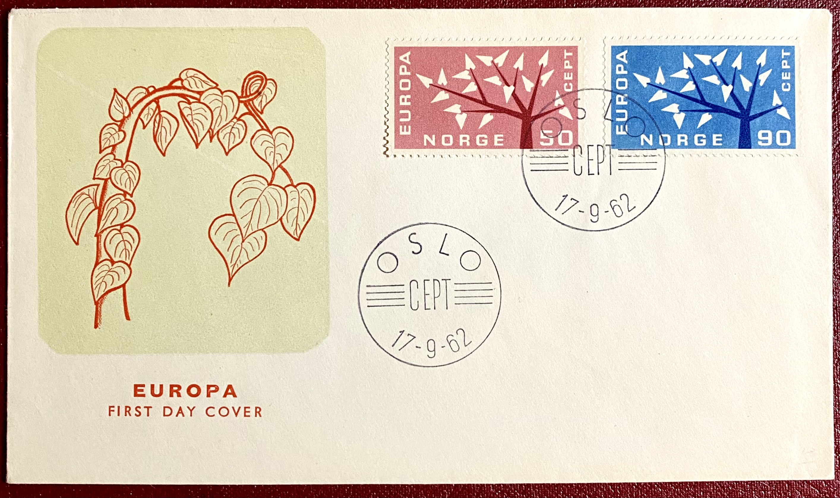 FDC NK 511-512 Europa 1962
