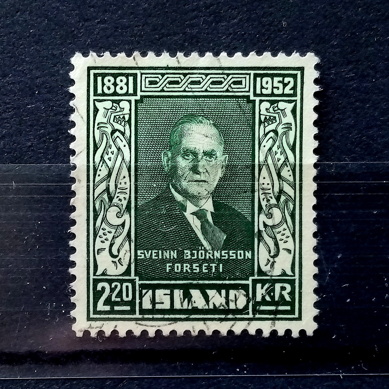 Island - Afa 283. Minneutgave. (1952)