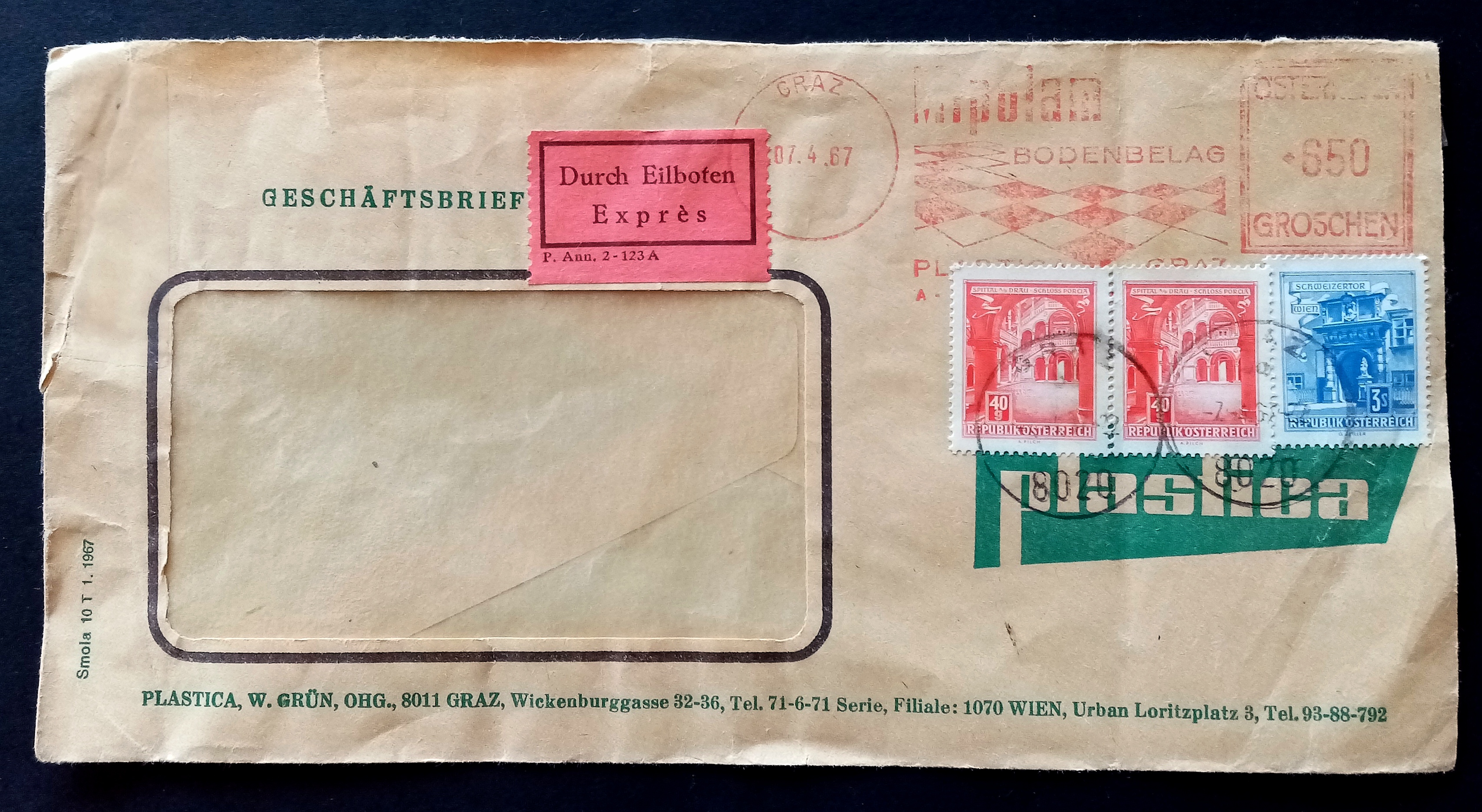 Østerrike - GRAZ. 07.4.67.