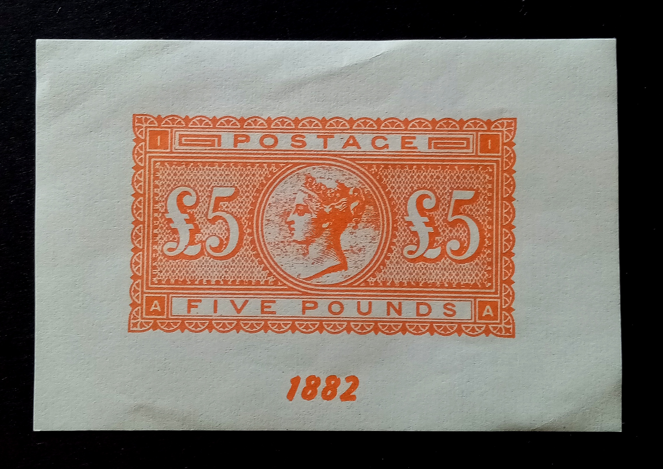 England - " Souvenir sheet " Nytrykk.
