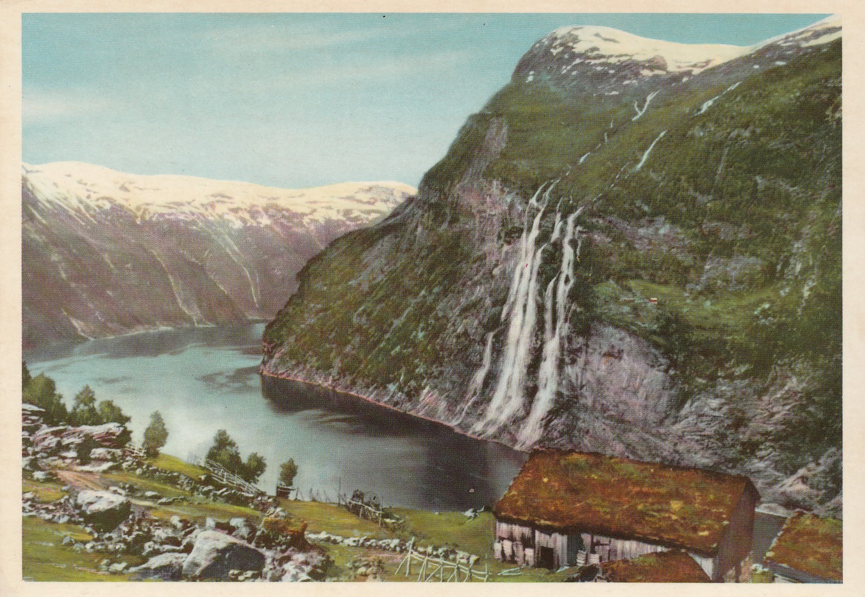 Elde kort : Syv Søstre . Geirangerfjord. Mittet 139/025-209