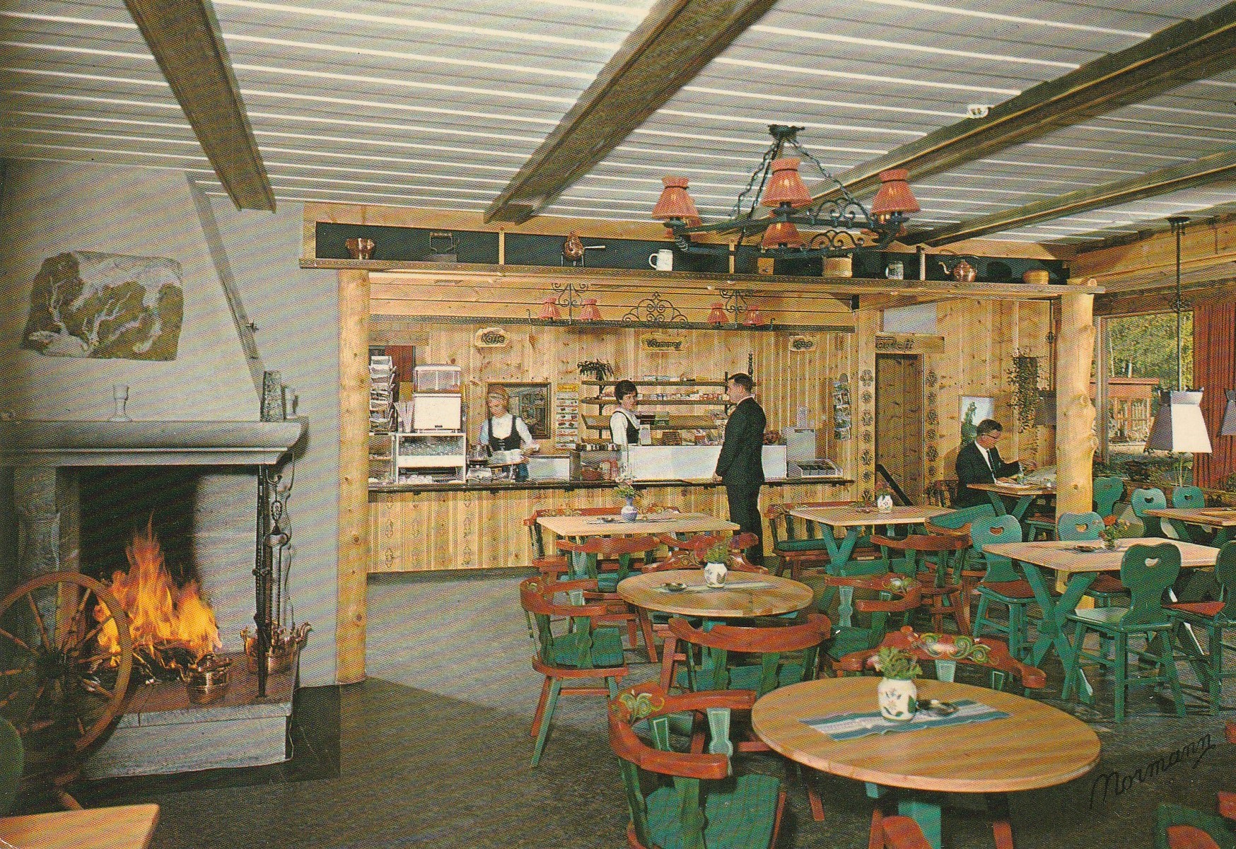 Jutulkro kafeteria , Villa hotell , Vågå . Gudbrandsdalen . Normann G-5-78