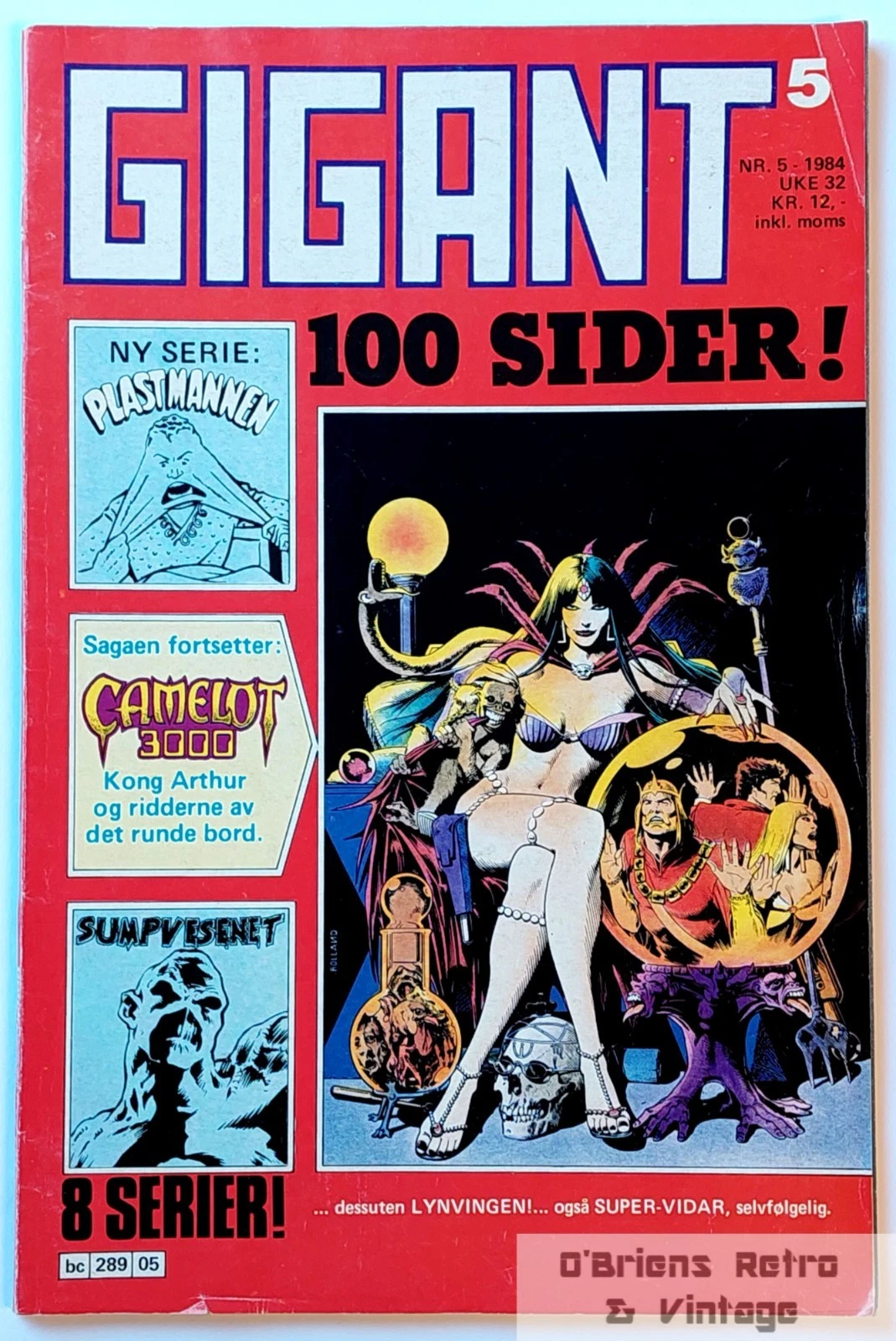 Gigant - 1984 - Nr. 5 - Camelot 3000 - Plastmannen - Sumpvesenet