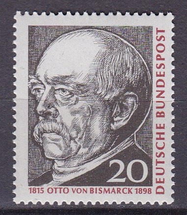 BRD 1965. Michel # 463. Otto von Bismarck. Postfriskt merke