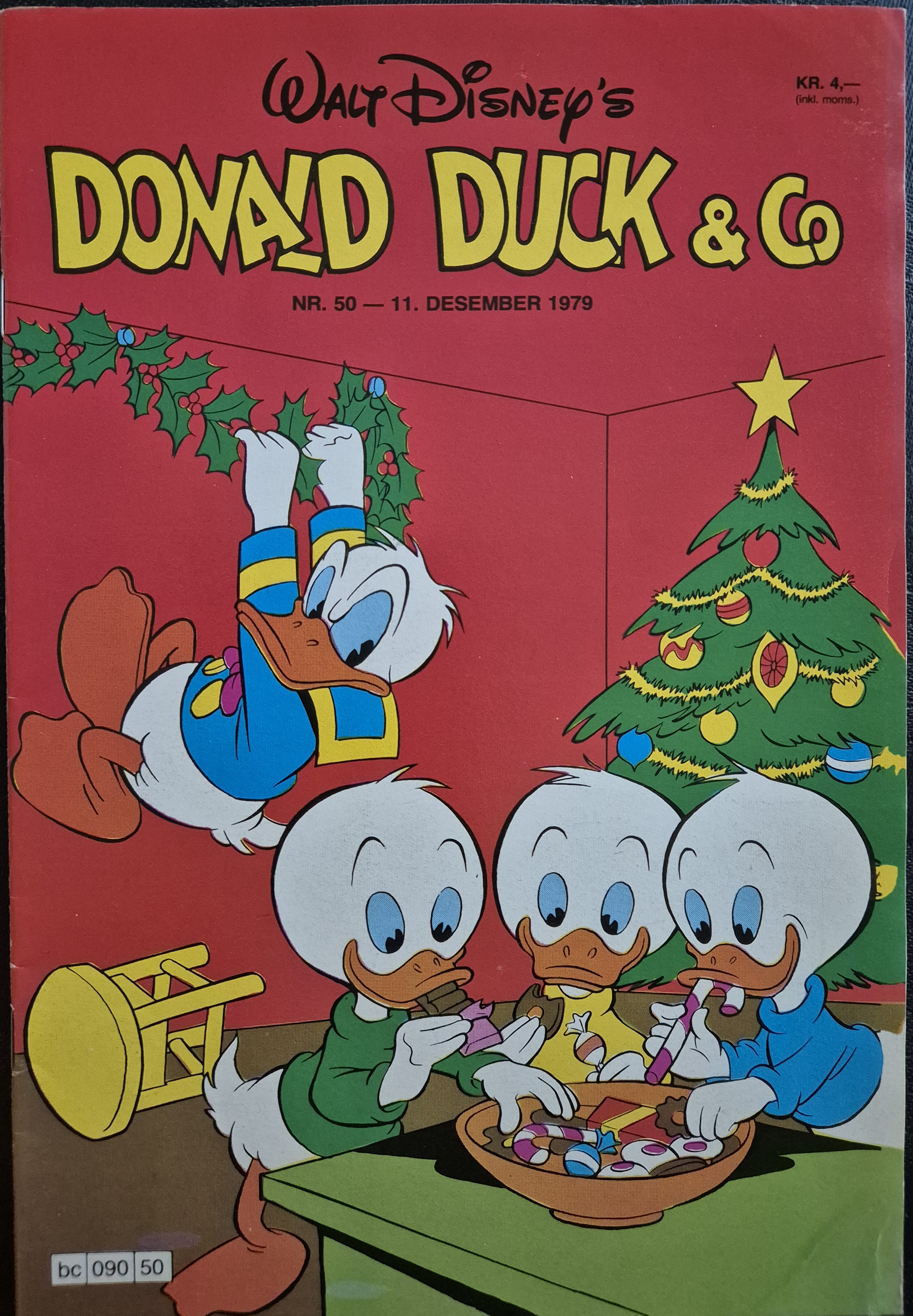 Donald Duck nr. 50 - 1979 *VF* bilag klistremerke
