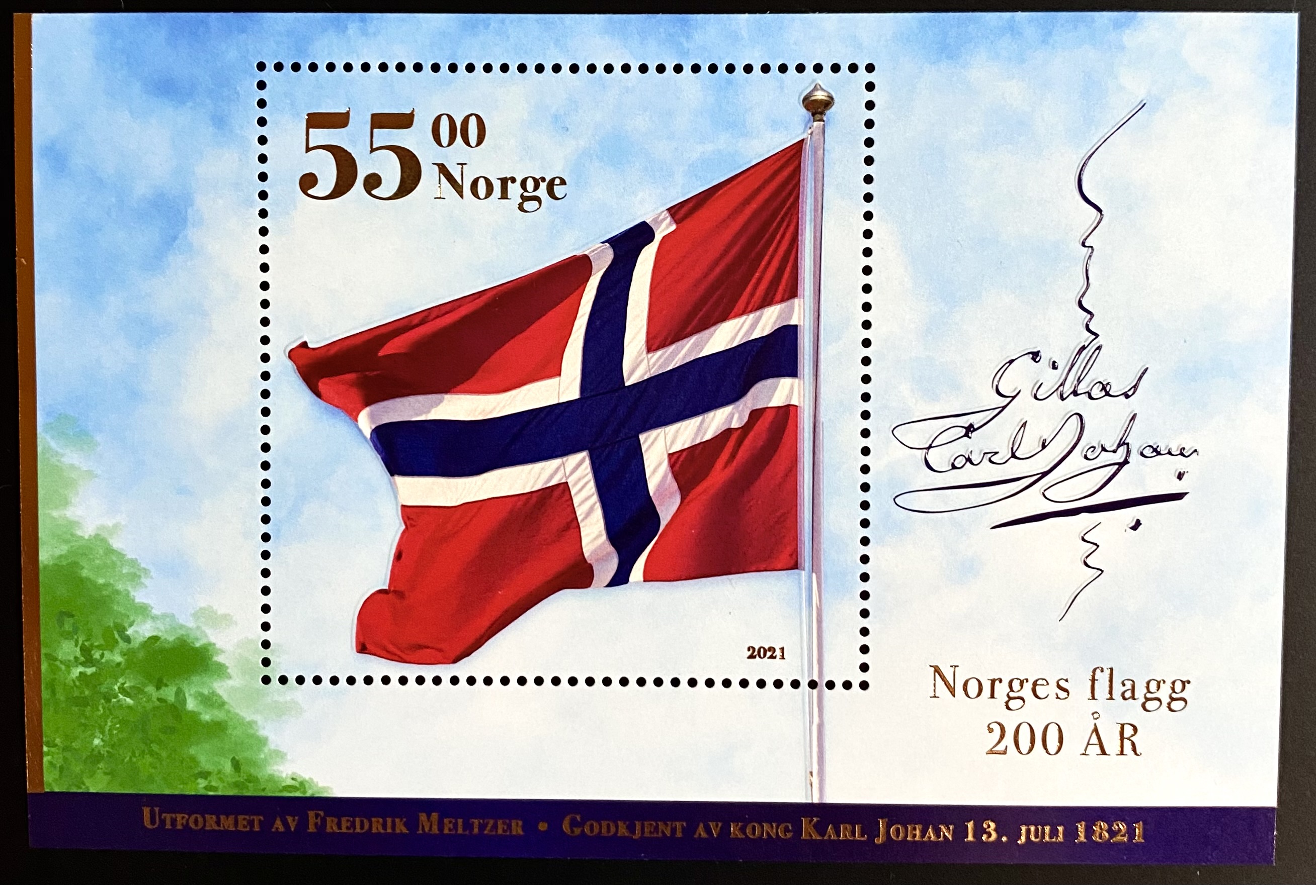 NK 2064 År 2021 ** Postfrisk Miniatyrark
