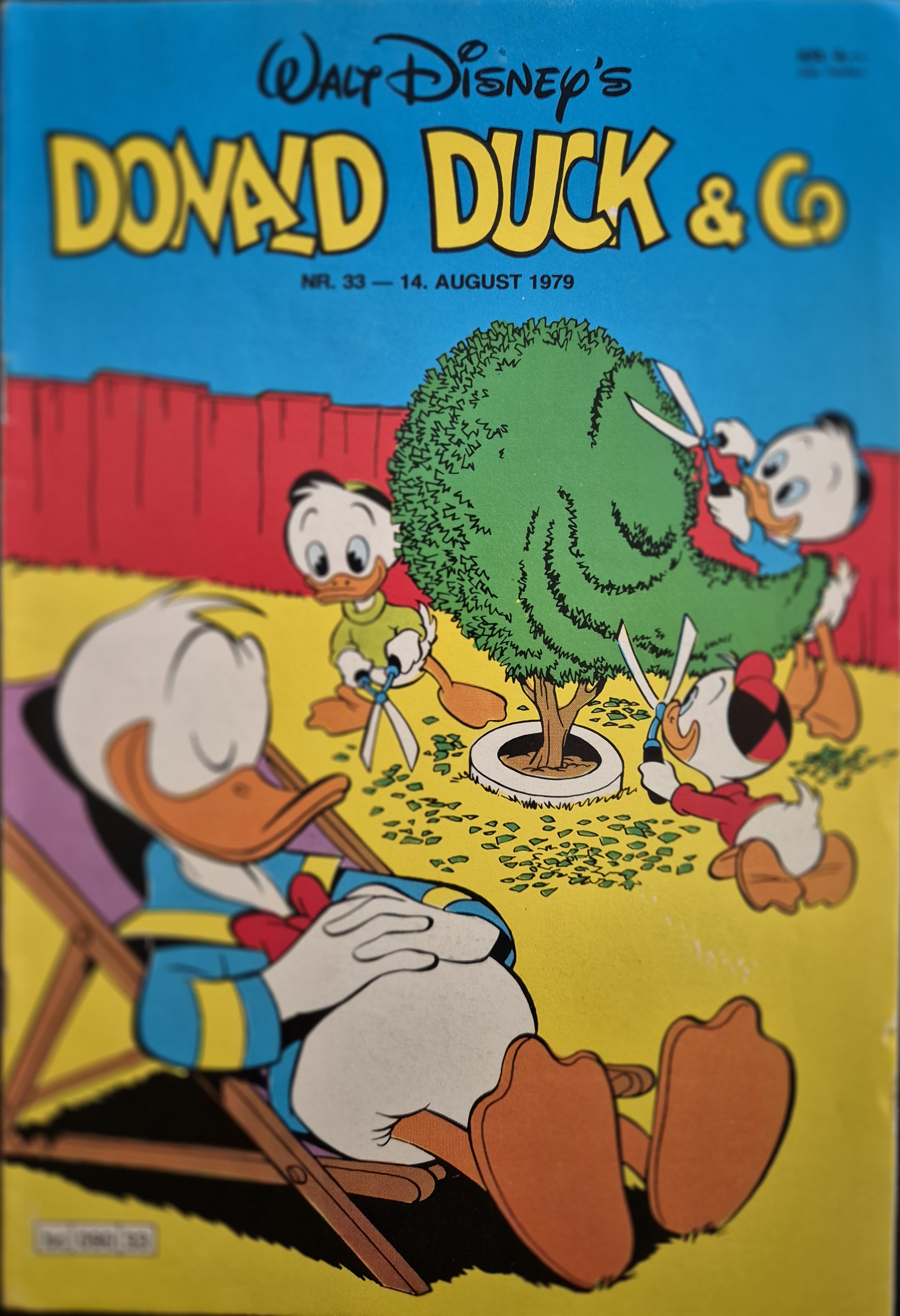 Donald Duck nr. 33 - 1979 *FN+* bilag klistremerke