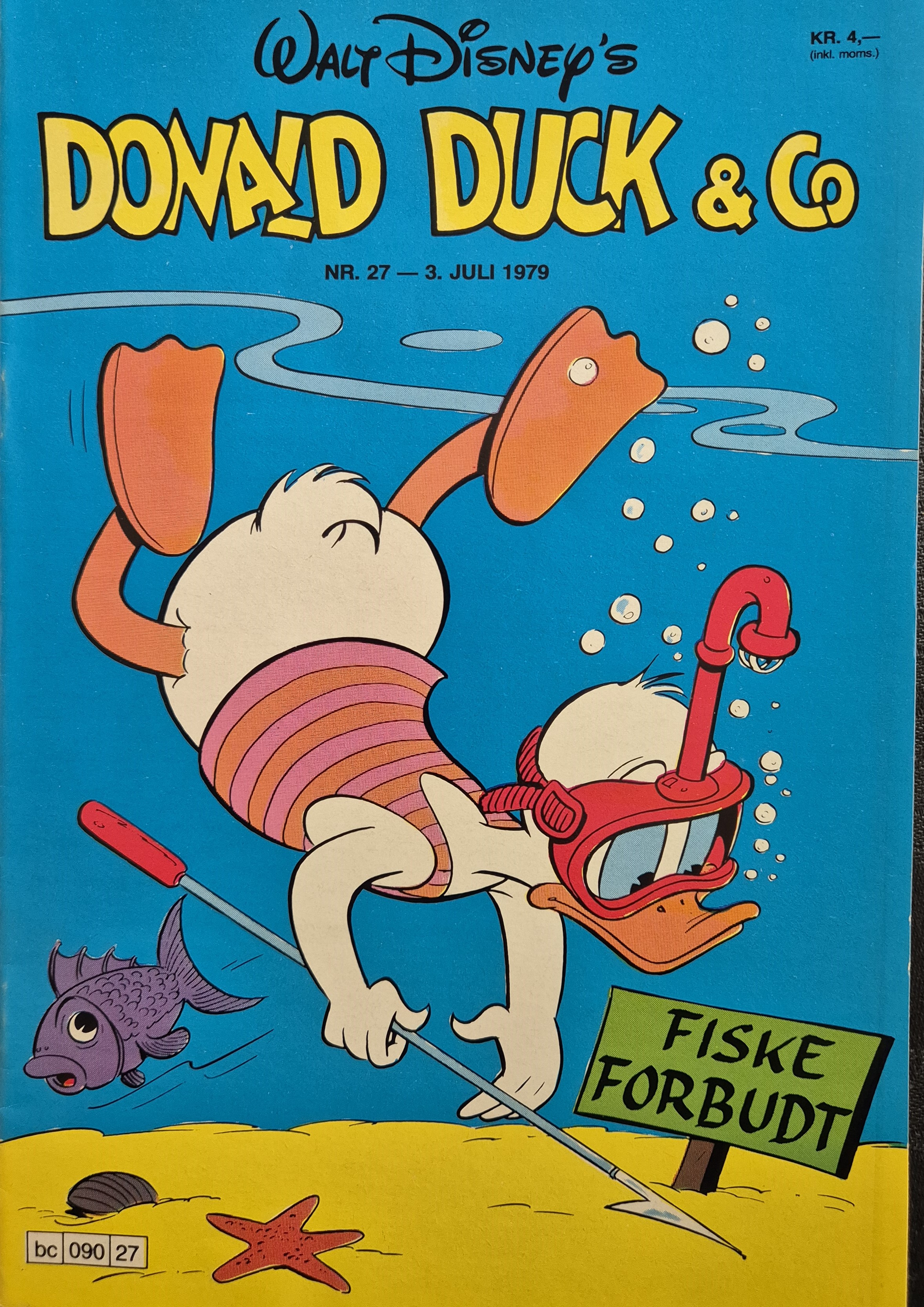 Donald Duck nr. 27 - 1979 *FN+* bilag tatomerker