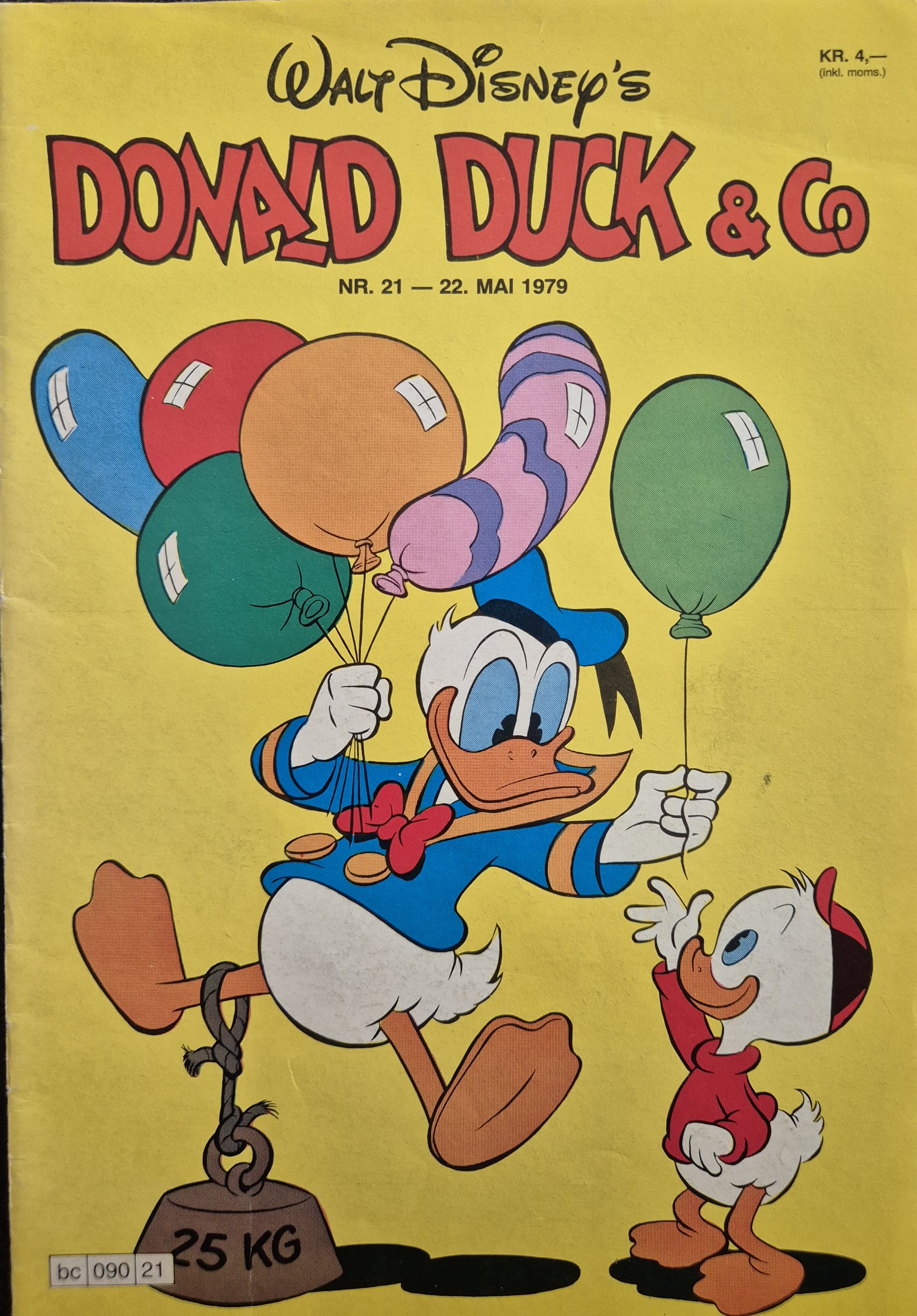 Donald Duck nr. 21 - 1979 *FN* bilag klistremerker