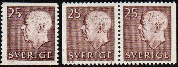 Sverige Afa: 485+par - Kong Gustaf VI Adolf **