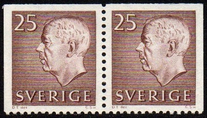 Sverige Afa: 485Dvo&485Dho - Kong Gustaf VI Adolf **