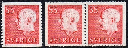 Sverige Afa: 635+par - Kong Gustaf VI Adolf **