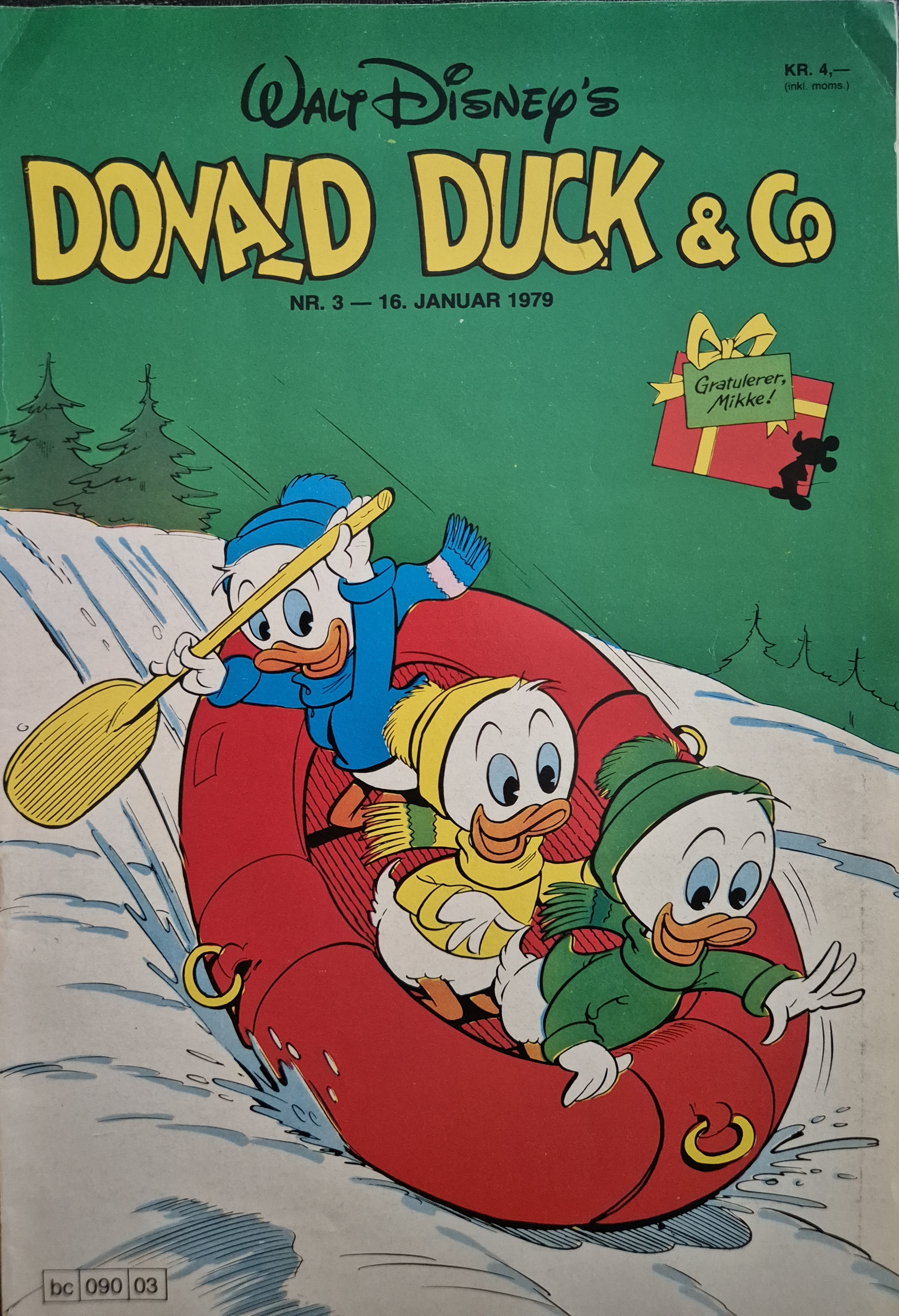 Donald Duck nr. 3 - 1979 *FN* bilag jubileumsplakat