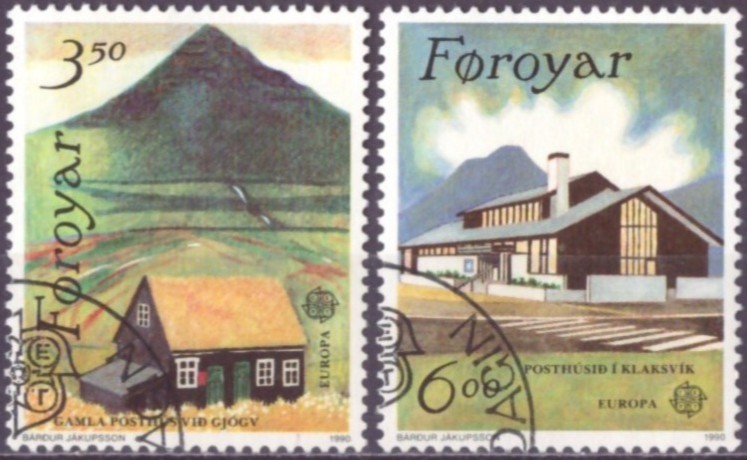 FÆRØYANE. AFA 192-93. PENT RUNDSTEMPLA. (36,-)