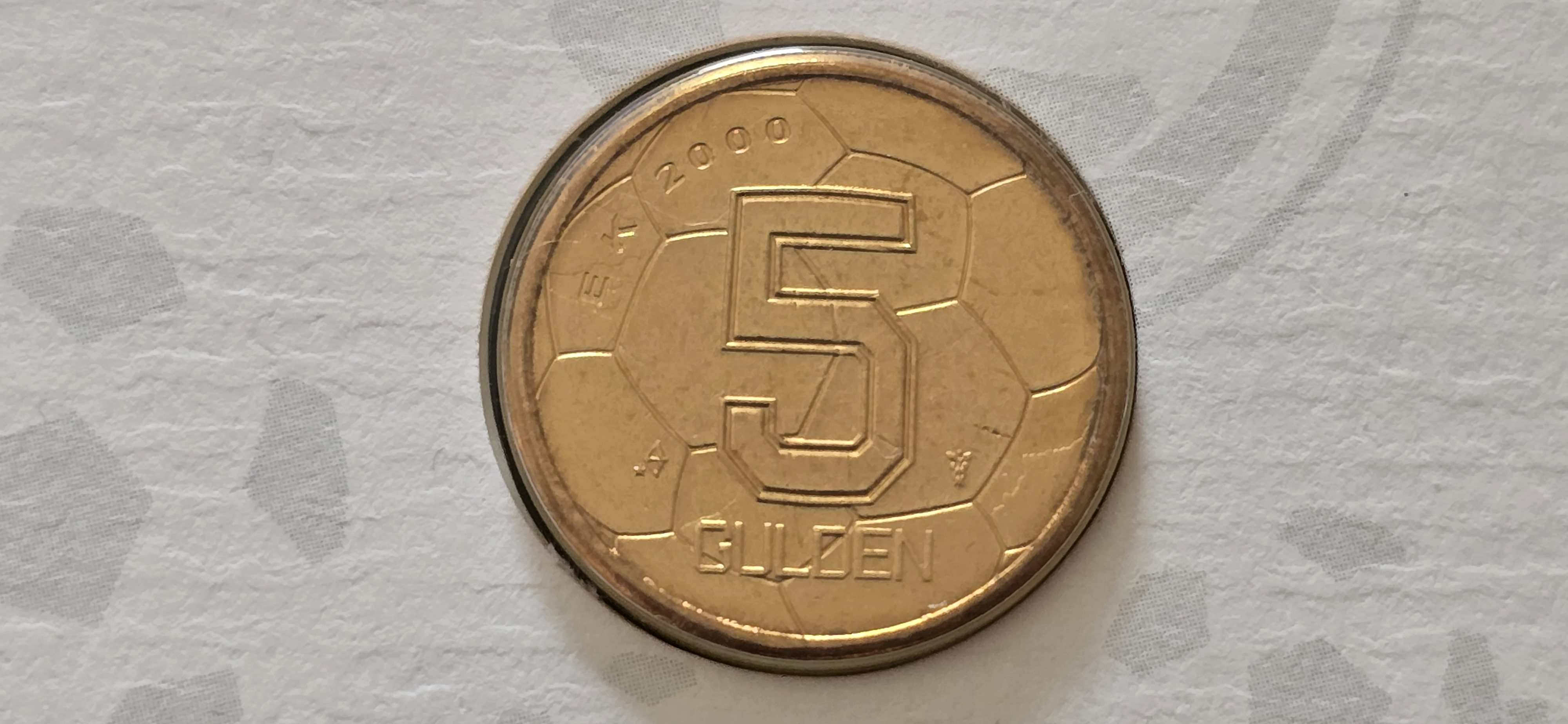 EM 2000 5 GYLDEN NEDERLAND- USIRKULERT