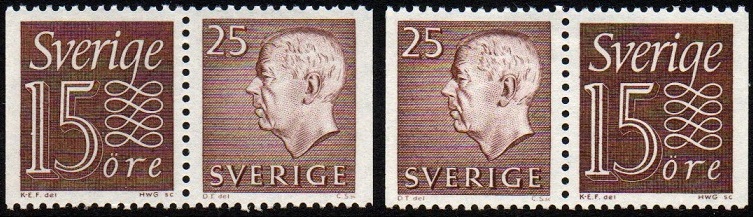 Sverige Afa: 526Cv&485Ch+485Cv&526Ch - Gustaf VI+tall **