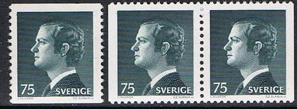Sverige Afa: 858+par - Kong Carl XVI Gustaf **