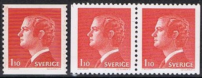 Sverige Afa: 906+par - Kong Carl XVI Gustaf **