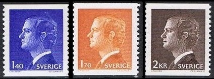 Sverige Afa: 981+1018+1118 - Kong Carl XVI Gustaf **