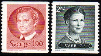 Sverige Afa: 1264-65 - Kong Carl XVI Gustaf og Dr. Silvia **