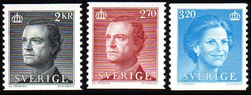 Sverige Afa: 1307-09 - Kong Carl XVI Gustaf og Dr. Silvia **