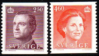 Sverige Afa: 1532-33 - Kong Carl XVI Gustaf og Dr. Silvia **