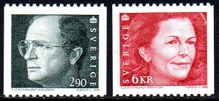 Sverige Afa: 1686+1687 - Kong Carl XVI Gustaf og Dr. Silvia **