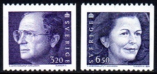 Sverige Afa: 1738+1740 - Kong Carl XVI Gustaf og Dr. Silvia **