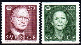 Sverige Afa: 1787+1788 - Kong Carl XVI Gustaf og Dr. Silvia **