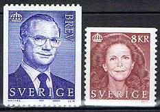 Sverige Afa: 1922+1923 - Kong Carl XVI Gustaf og Dr. Silvia **