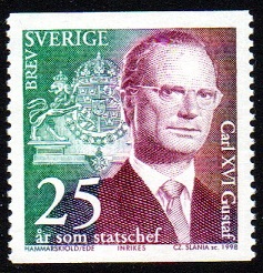 Sverige Afa: 1991 - Kong Carl XVI Gustaf **
