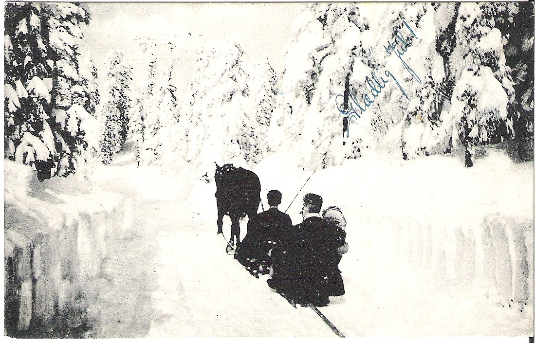 Glædlig Jul 1908. N.K. 70