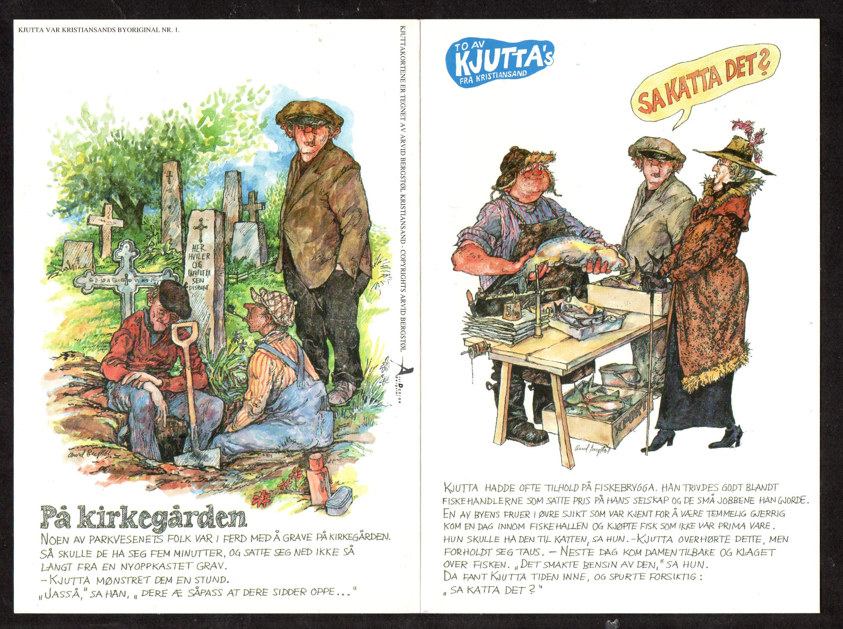 Dobbeltkort - To av Kjutta`s beste Kristiansands Byorginal nr 1