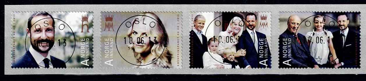 NK 1852-55. 4-STRIPE. LUX STEMPLET 1.DAG