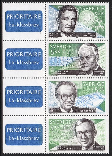 Sverige Afa: 1900-03 - Nobelprisvinnere i fysiologi eller medicin **