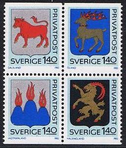 Sverige Afa: 7-10 - Rabattmerker **